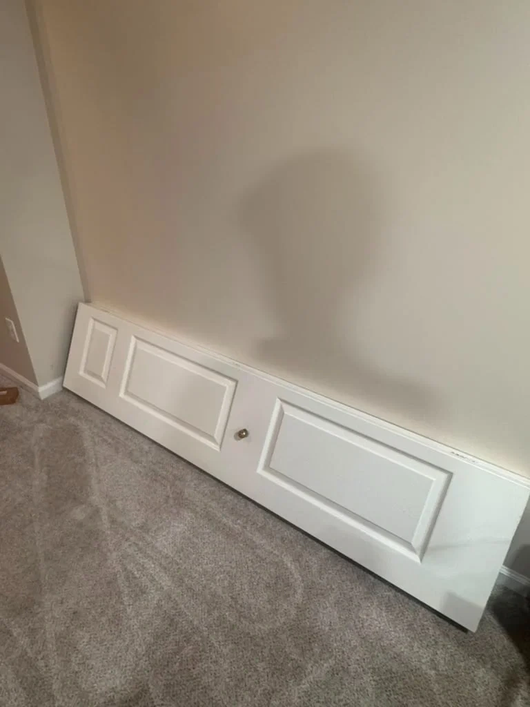 Closet doors off track before repair - Greenburgh NY