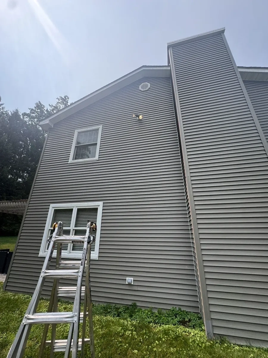 Repaired and restored outdoor wood structure