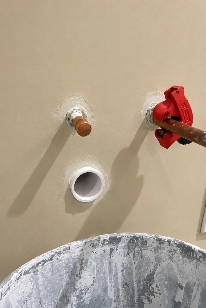 Clean copper pipe cuts and new brass quarter-turn shutoff valves installed - Hartsdale NY